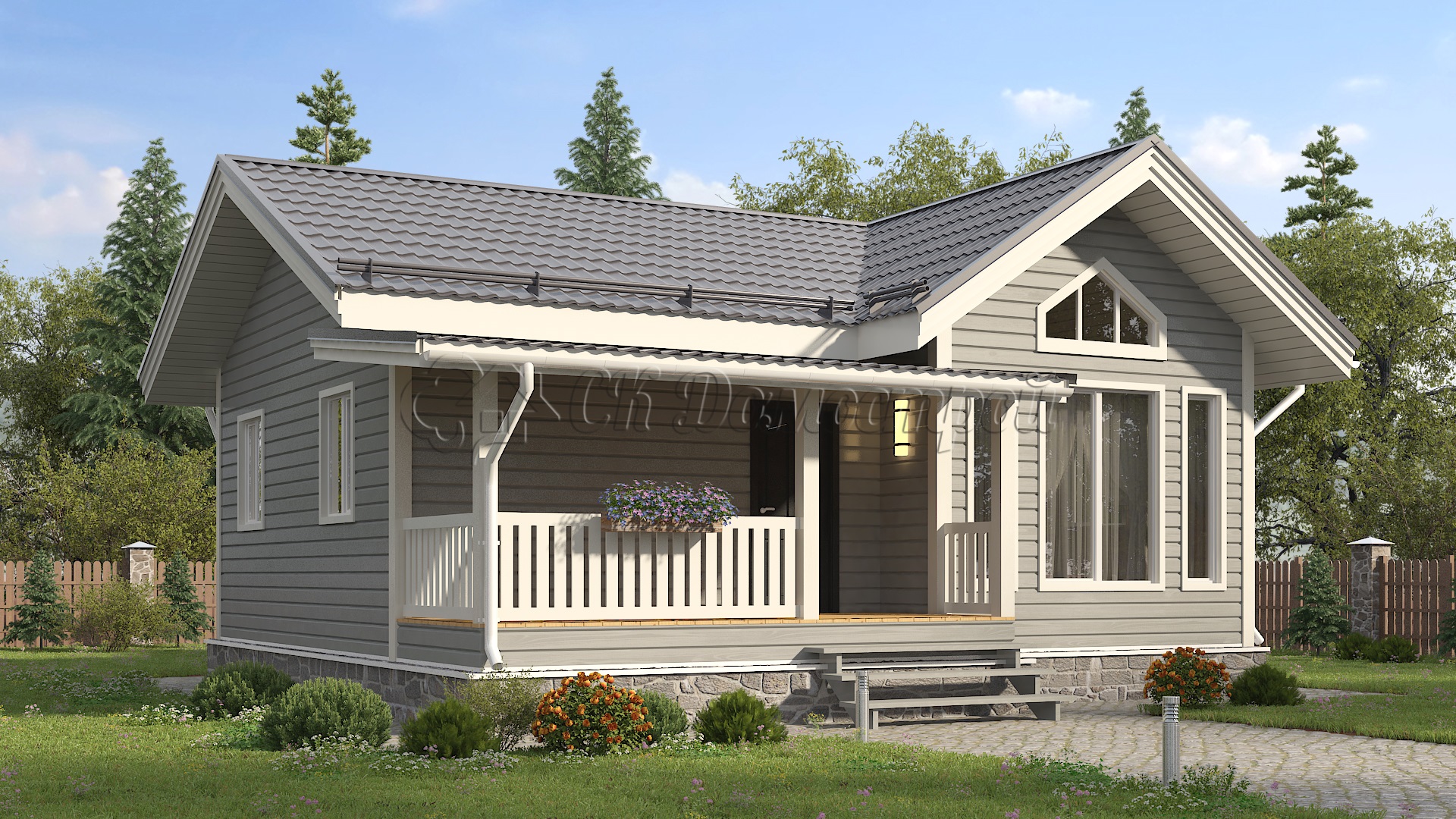 Дом «Герасимов» 7,5х9 м