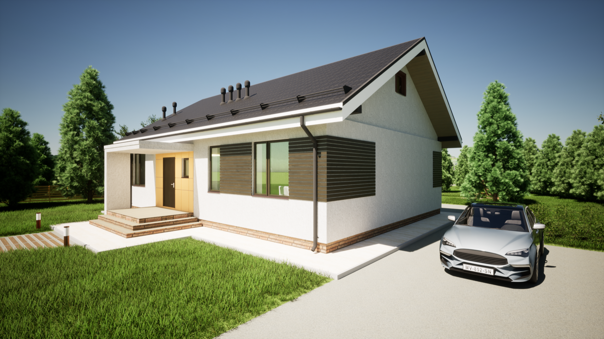 Дом по проекту «ЗС 705-23» - Золотое Сечение