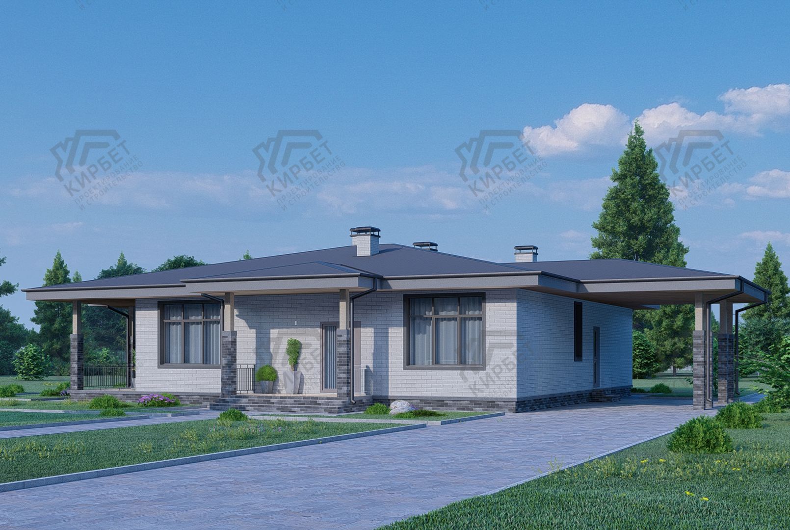 Проект дома из газоблоков 16х22 ГББ-238: цена 12955000 руб.