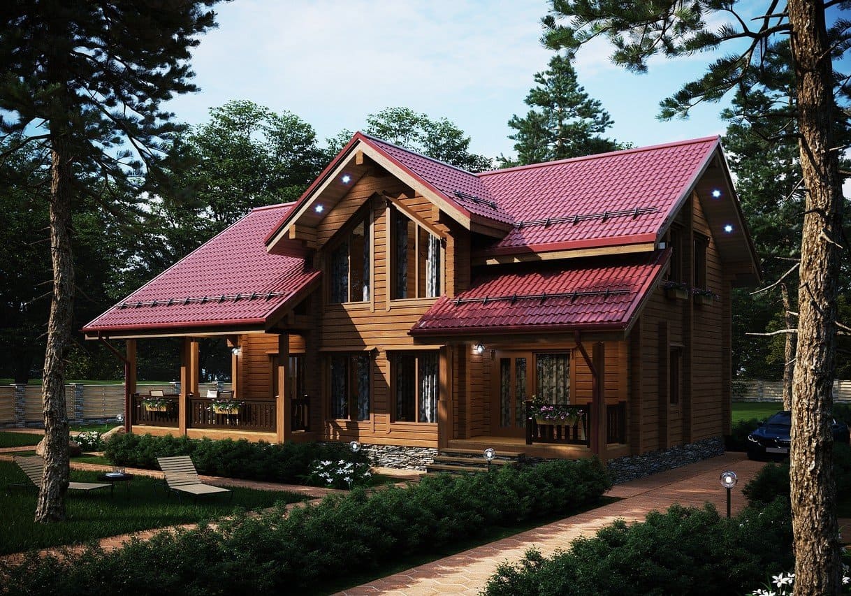 Дом двухэтажный 4 спальни №370