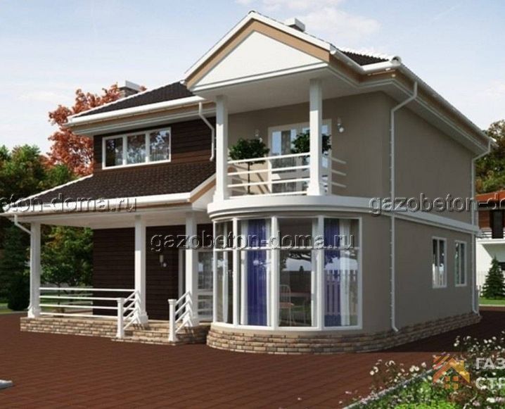 Дом из газобетона Проект ГБ-224