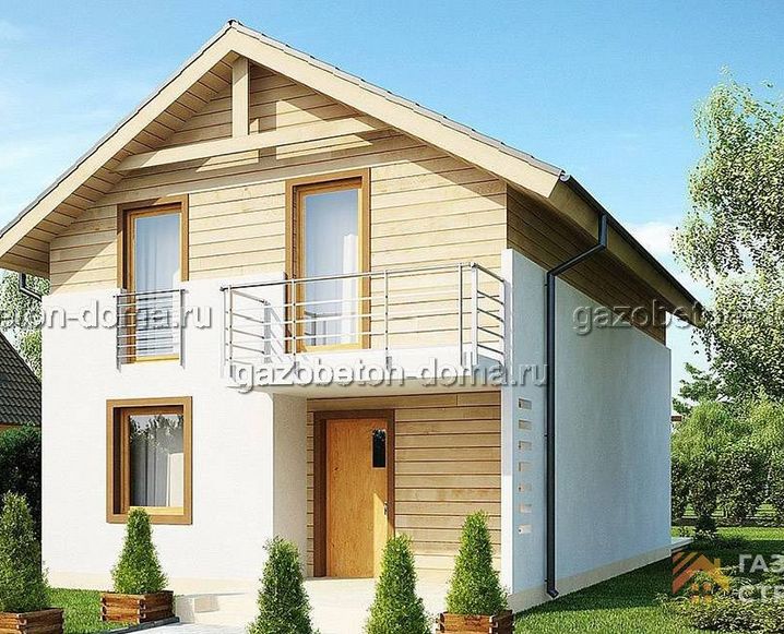 Дом из газобетона Проект ГБ-187