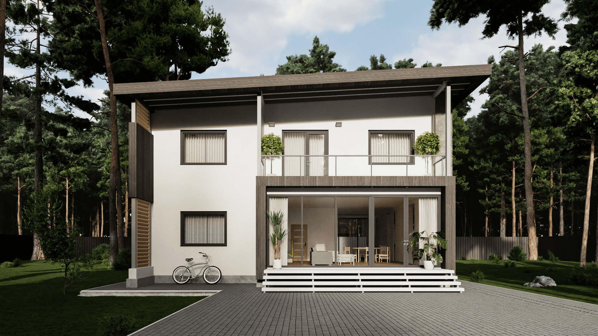 Дом по проекту «ЗС 16-17» - Золотое Сечение