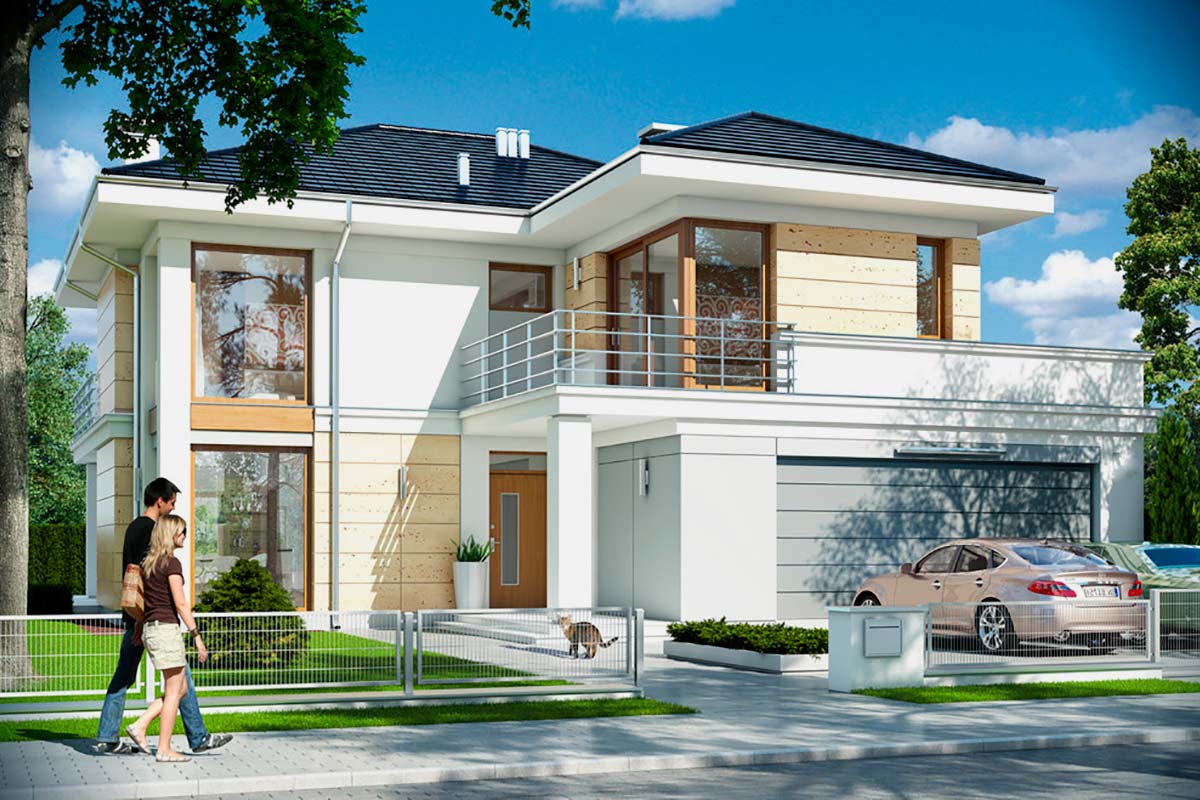 Вилла с тремя открытыми террасами «Битам»