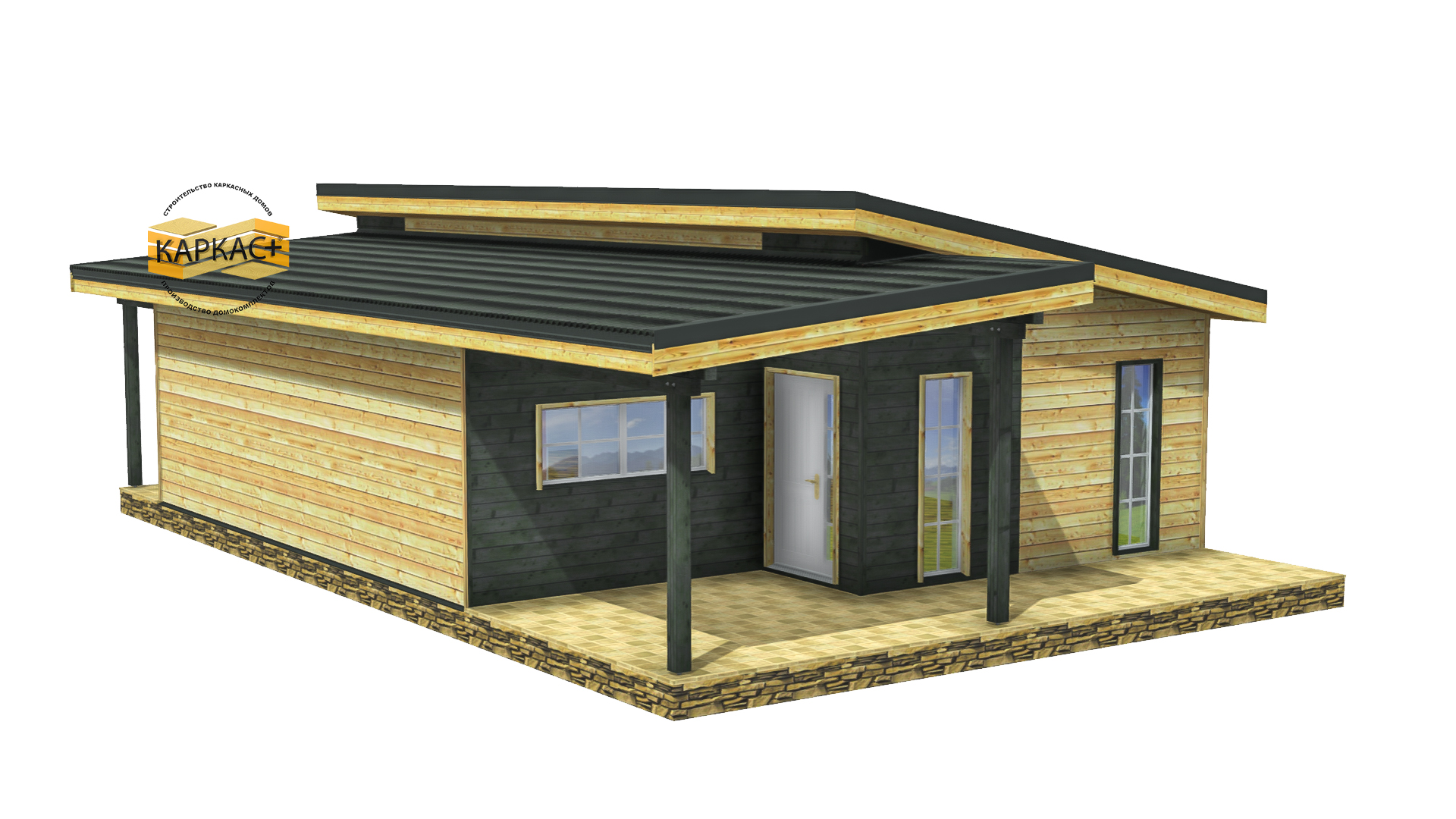 Проект каркасного дома КП-96