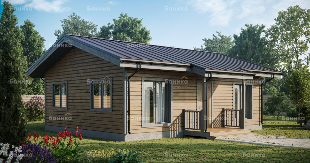 Каркасная баня «КБ-36