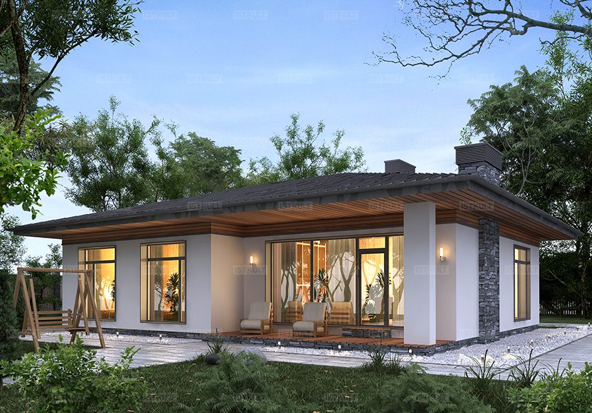 Дом по проекту «Вайдхаус» - Золотое Сечение