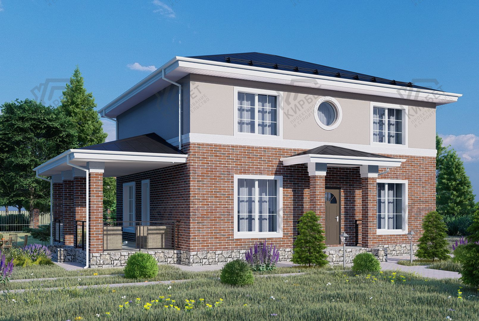 Проект дома из керамоблоков 14х11 ТКБ-191: цена 8289000 руб.