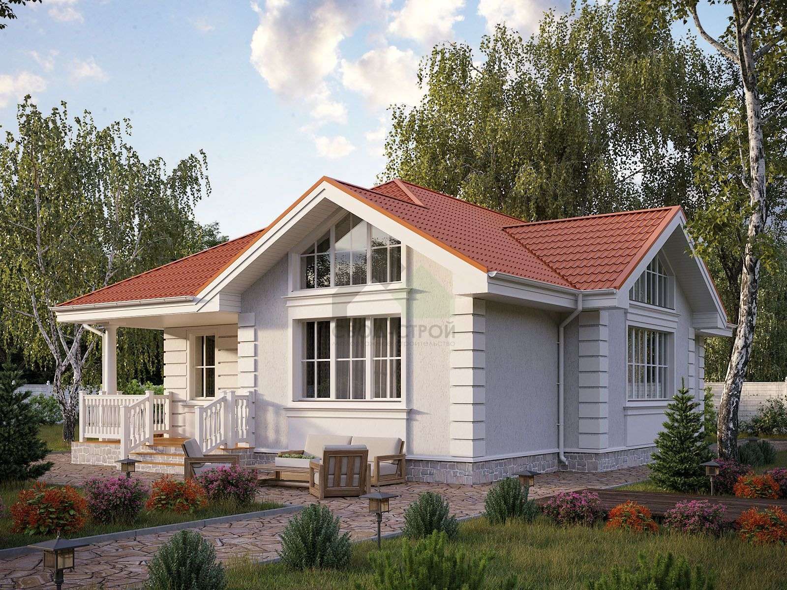 Дом из керамических блоков С-141 КЕ «Бельгия»