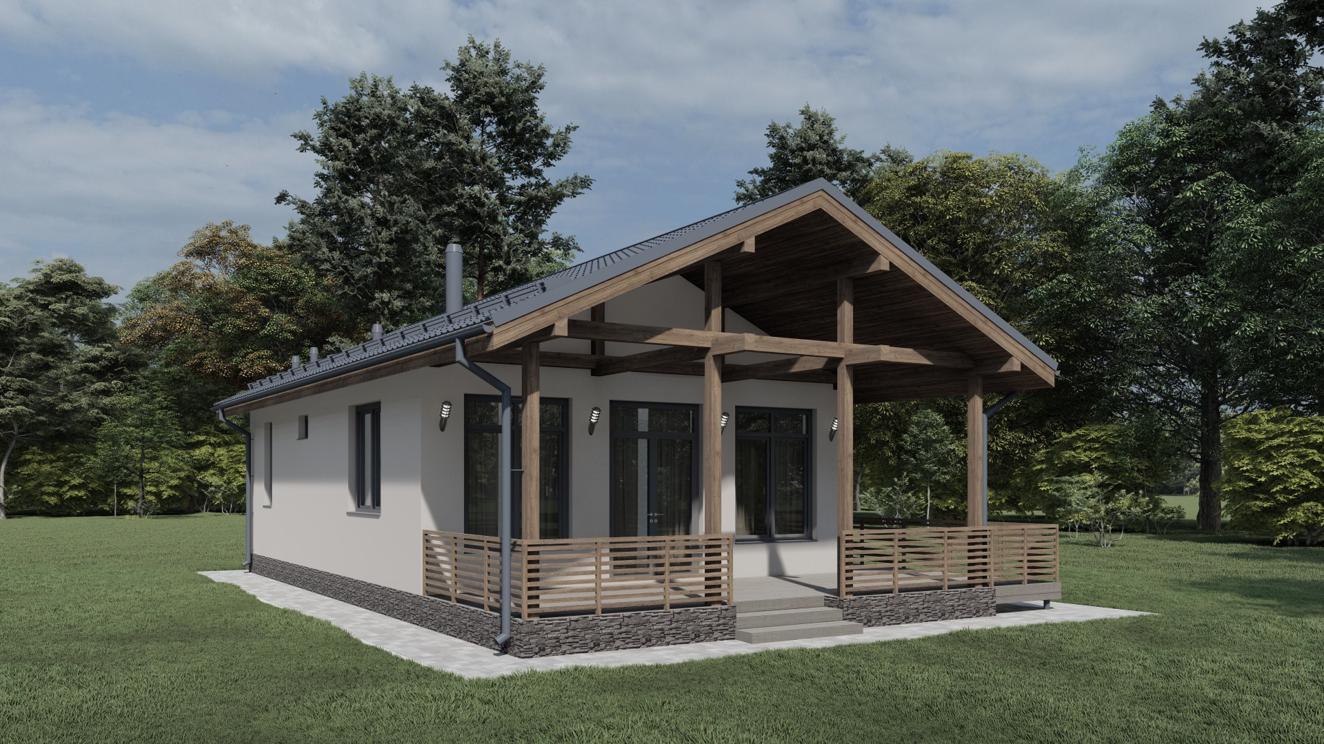 Дом по проекту «ЗС 250-22» - Золотое Сечение