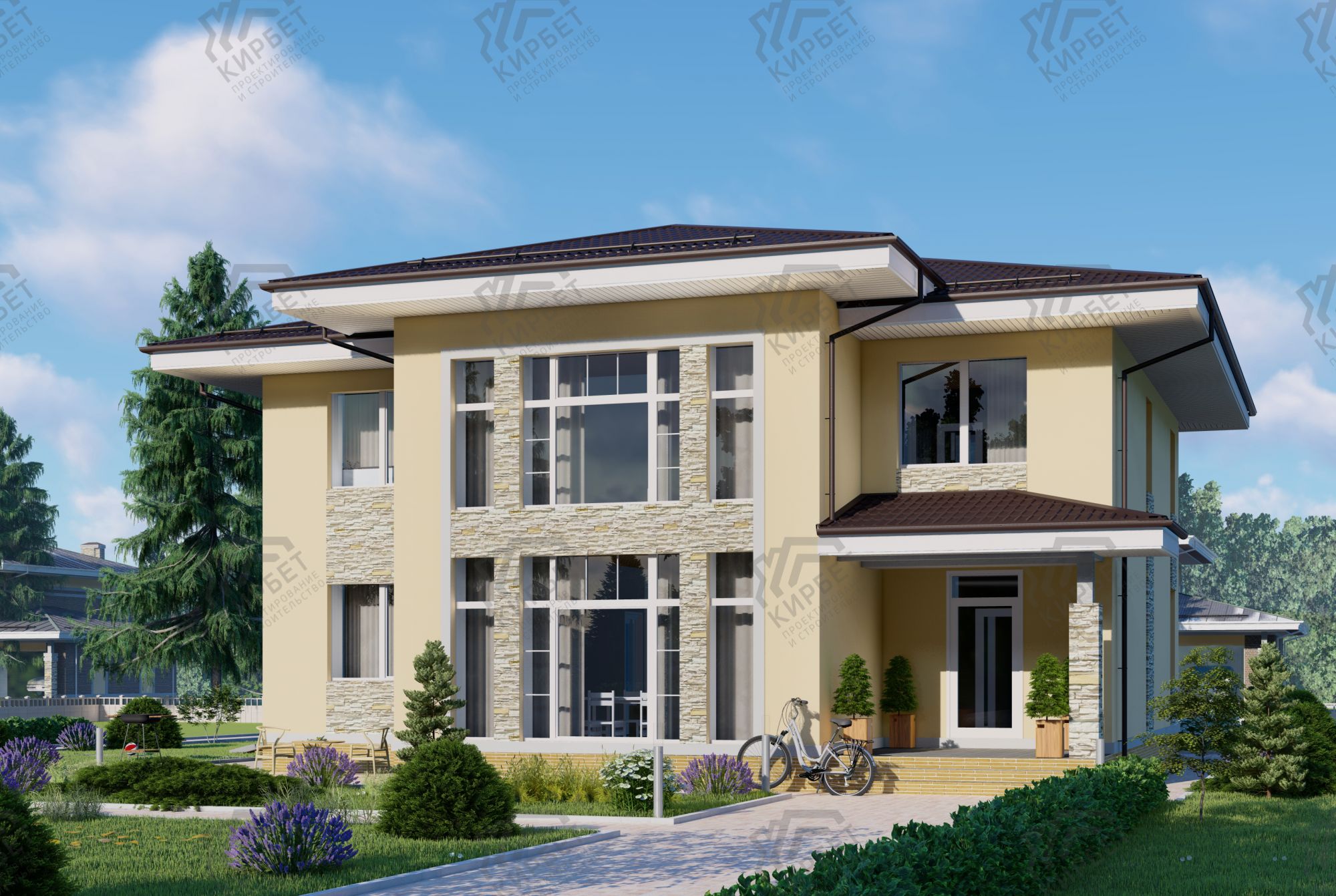 Проект дома из керамоблоков 14х13 ТКБ-249: цена 9989000 руб.