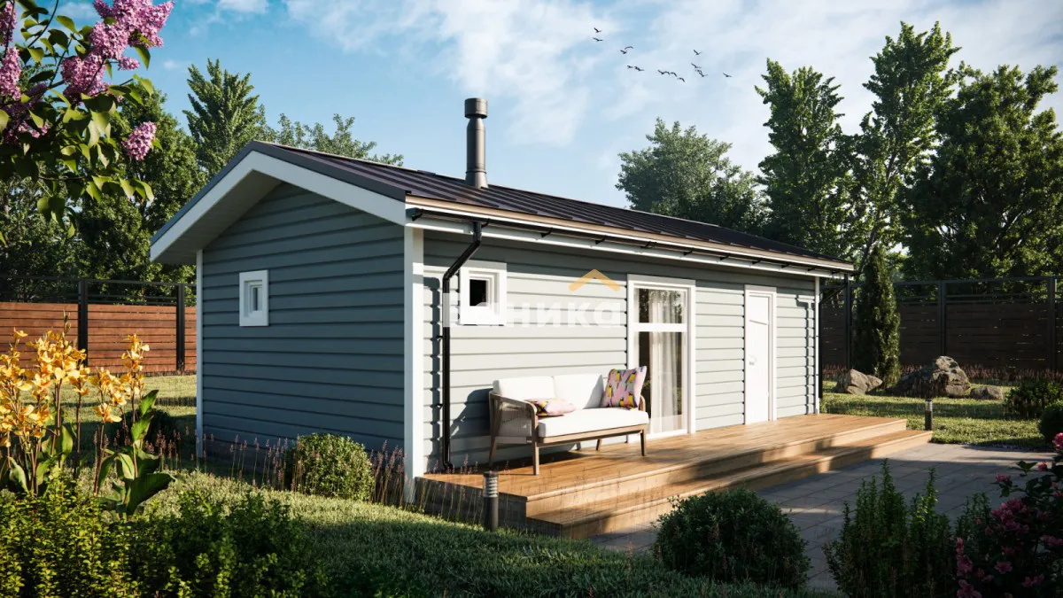 Каркасная баня «КБ-34