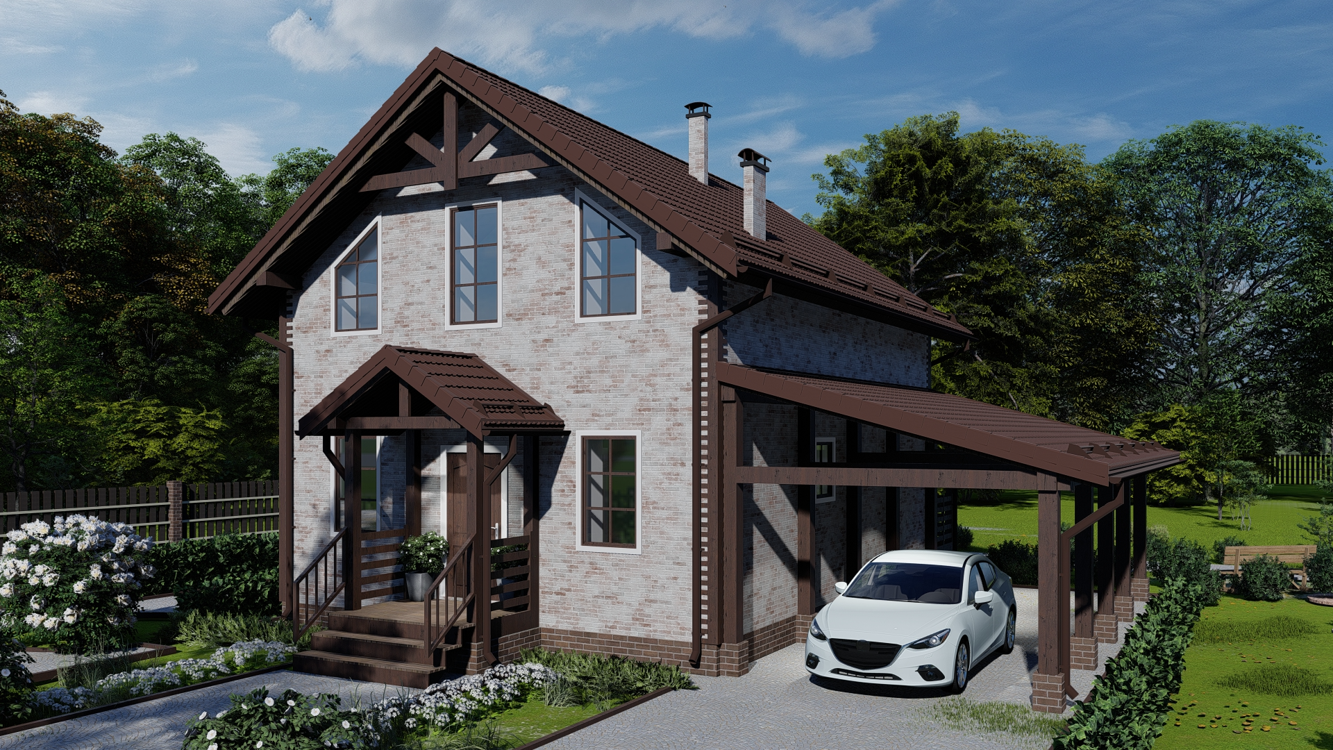 Дом по проекту «ЗС 80-14» - Золотое Сечение