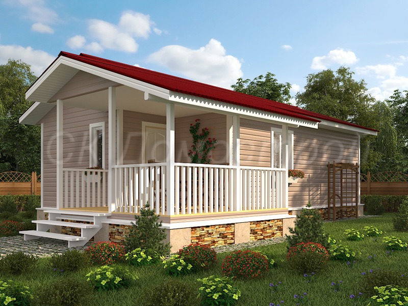 Дом «Волков» 6х10 м