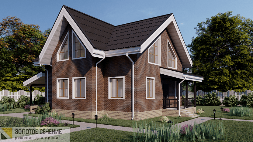 Дом по проекту «ЗС 639-20» - Золотое Сечение
