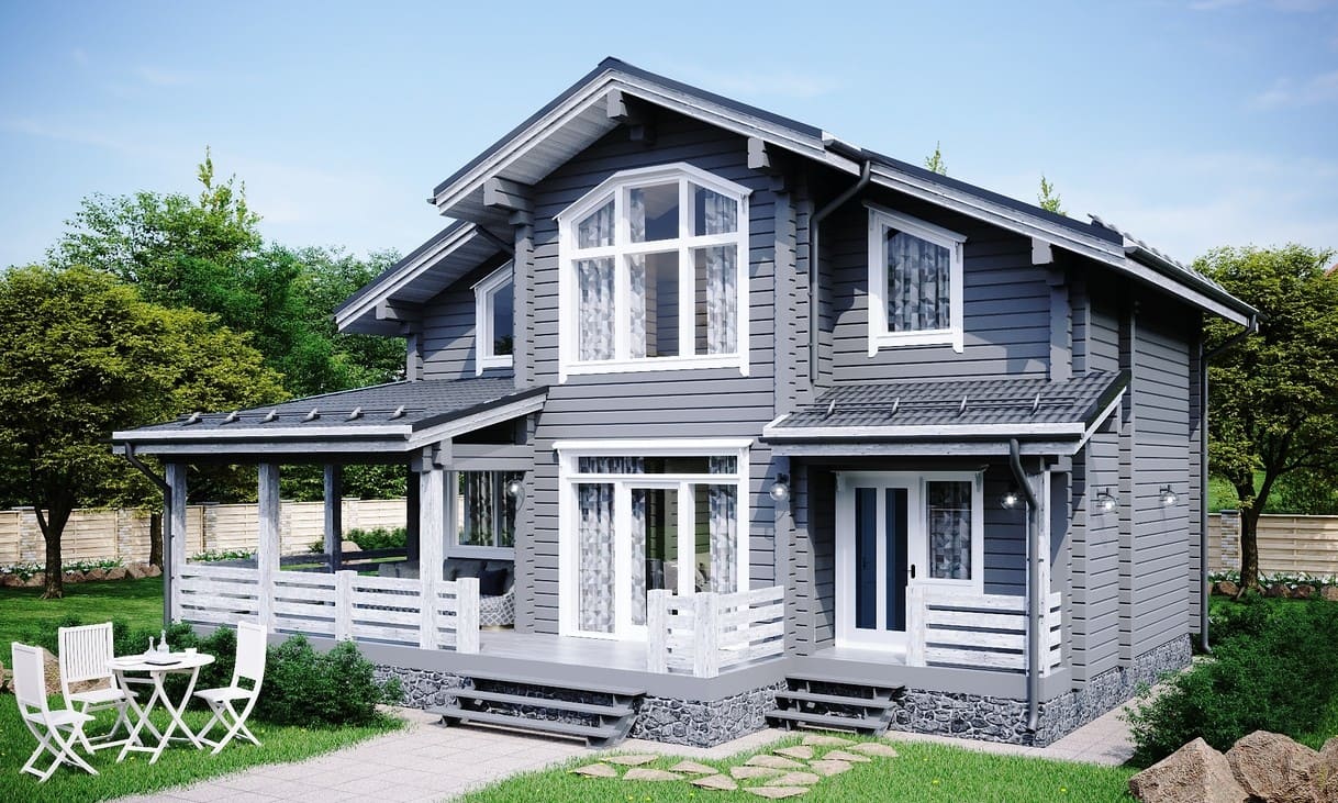 Проект 4 спальни с террасой №369