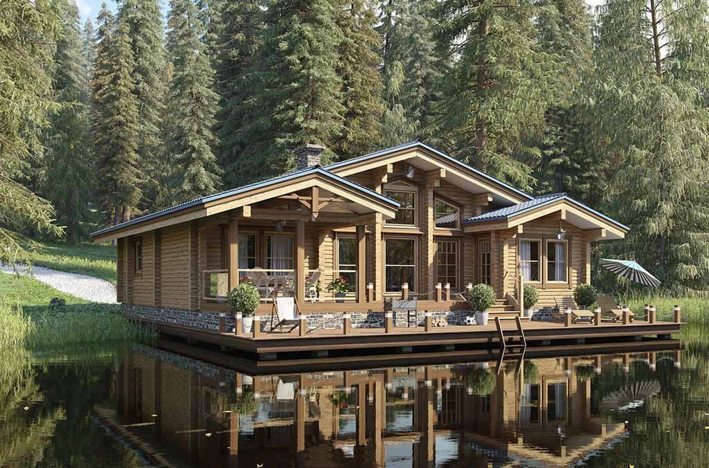 Одноэтажный дом 3 спальни №378