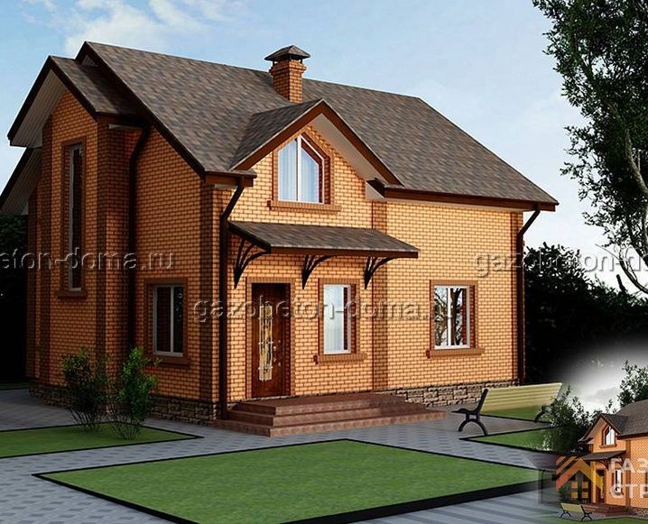 Дом из газобетона Проект ГБ-229