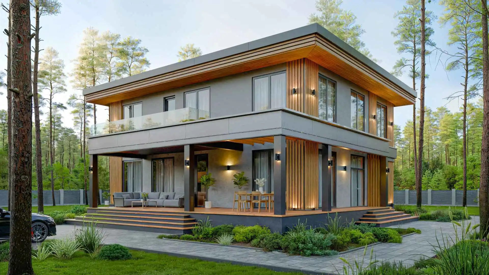 Дом по проекту «ЗС 557-20» - Золотое Сечение