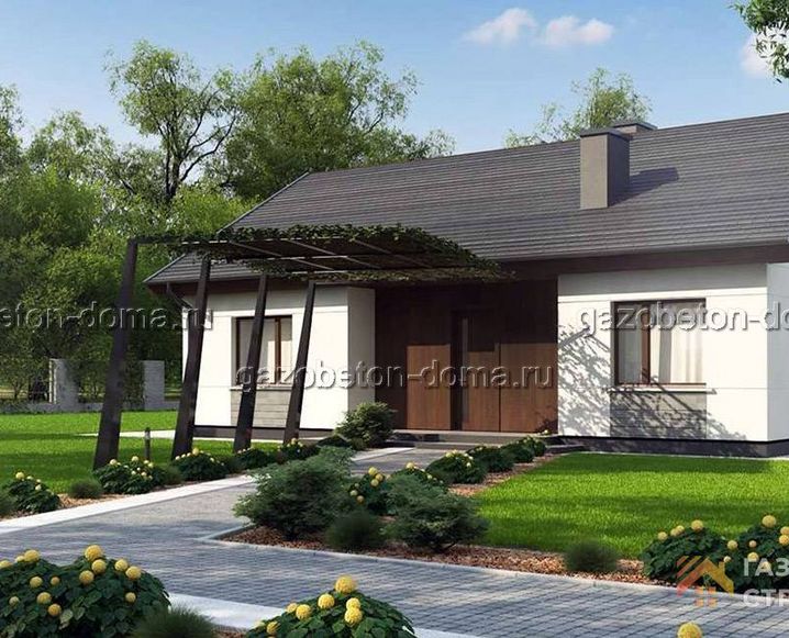 Дом из газобетона Проект ГБ-197