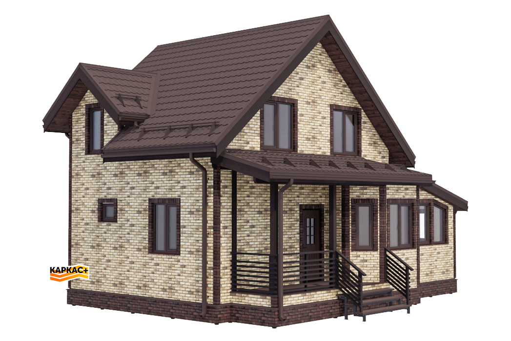 Проект каркасного дома КП-90