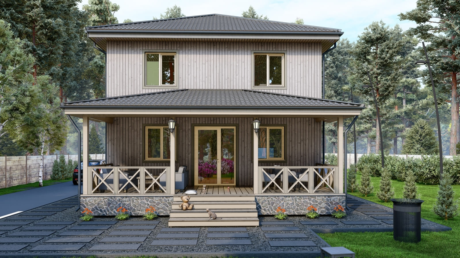 Каркасный дом «Лаванда» | ЭкоТех