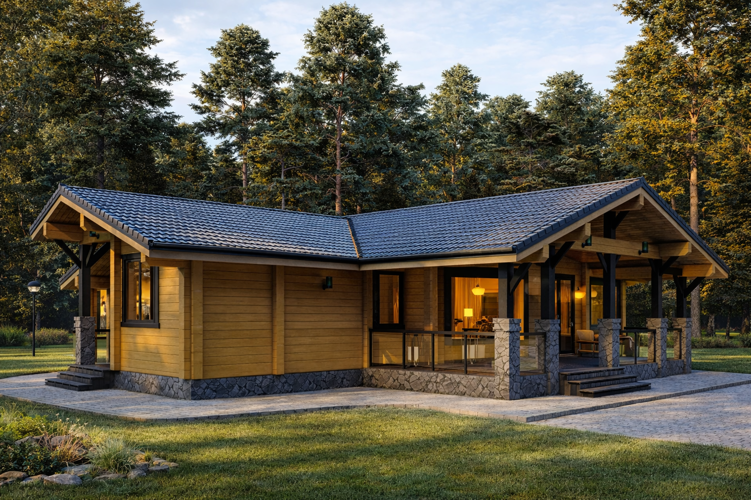 Дом из клееного бруса «Раменский» | ЭкоТех