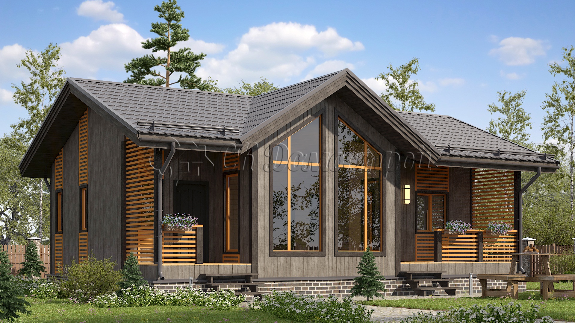 Дом «Калинин» 8х11,5 м