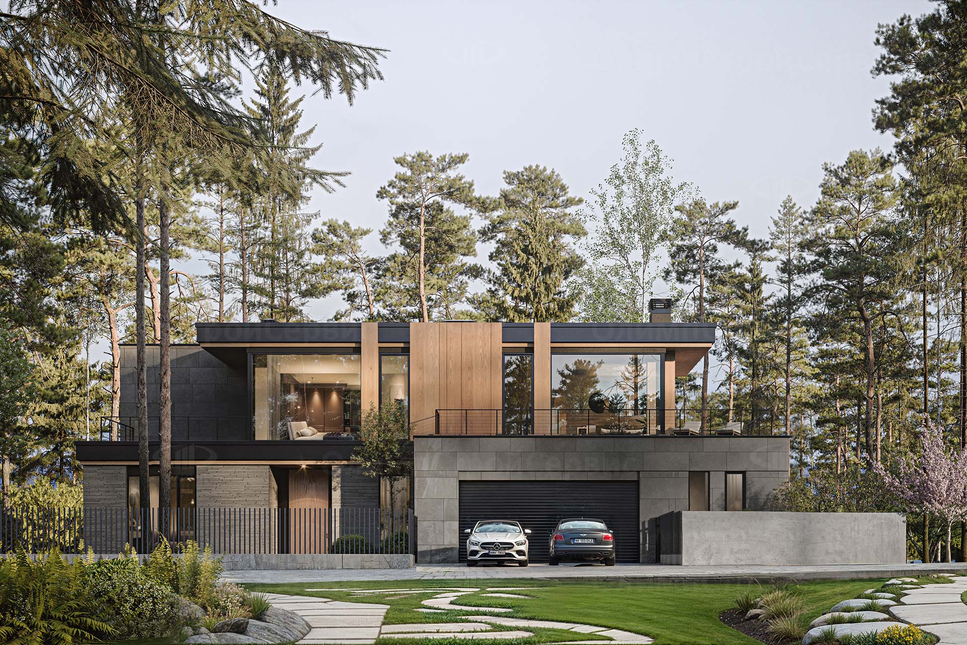 Современный двухэтажный дом «Ричленд»