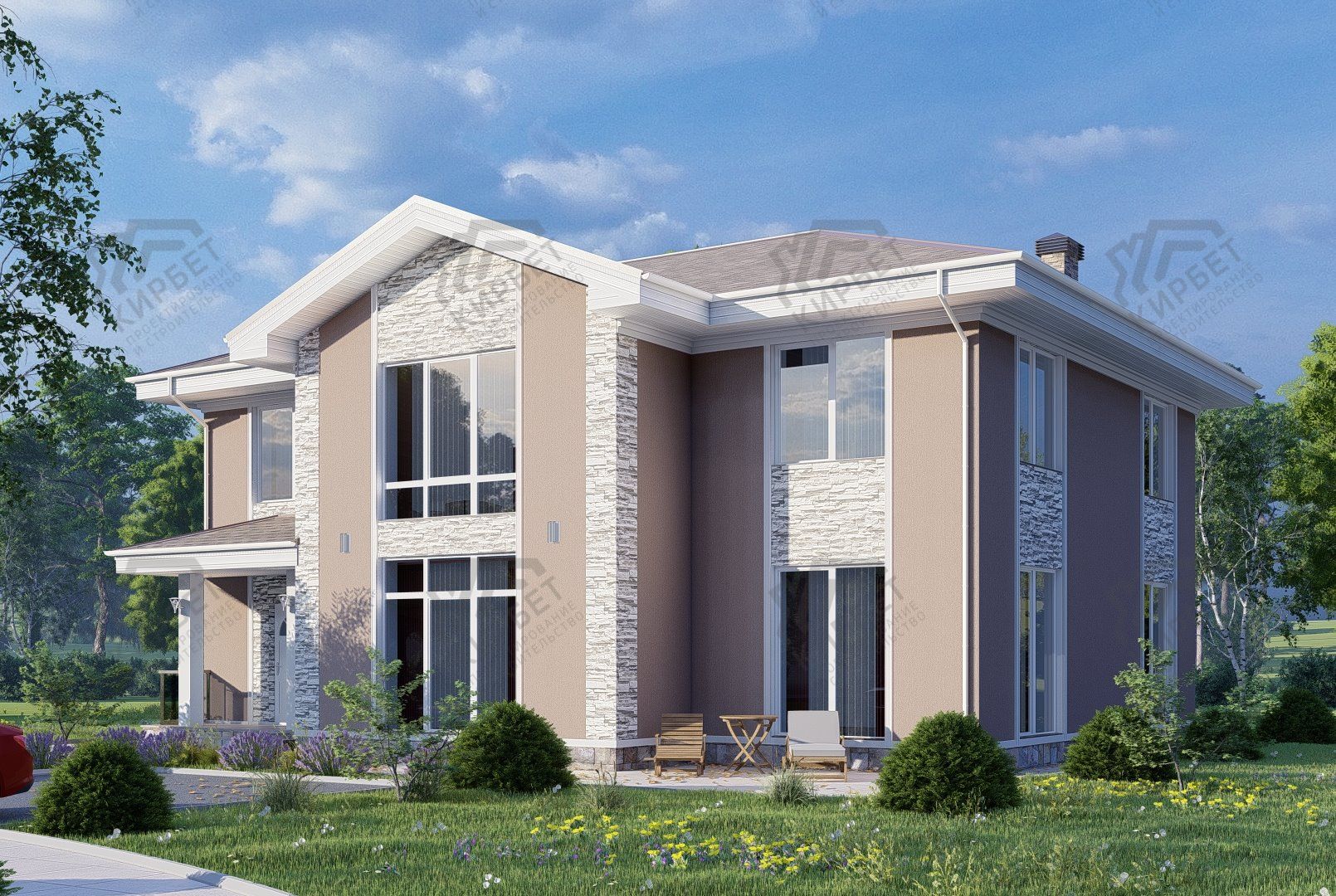 Проект дома из керамоблоков 15х12 ТКБ-278: цена 10590000 руб.