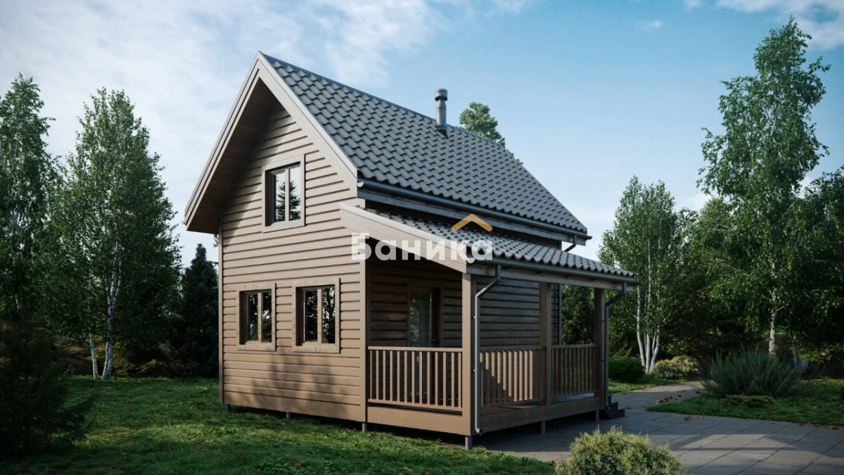 Каркасная баня «КБ-38