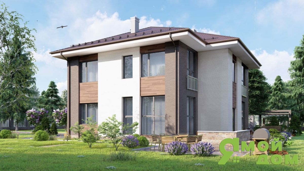 Малоэтажный Страна Дом Газобетон Каркас Керамика