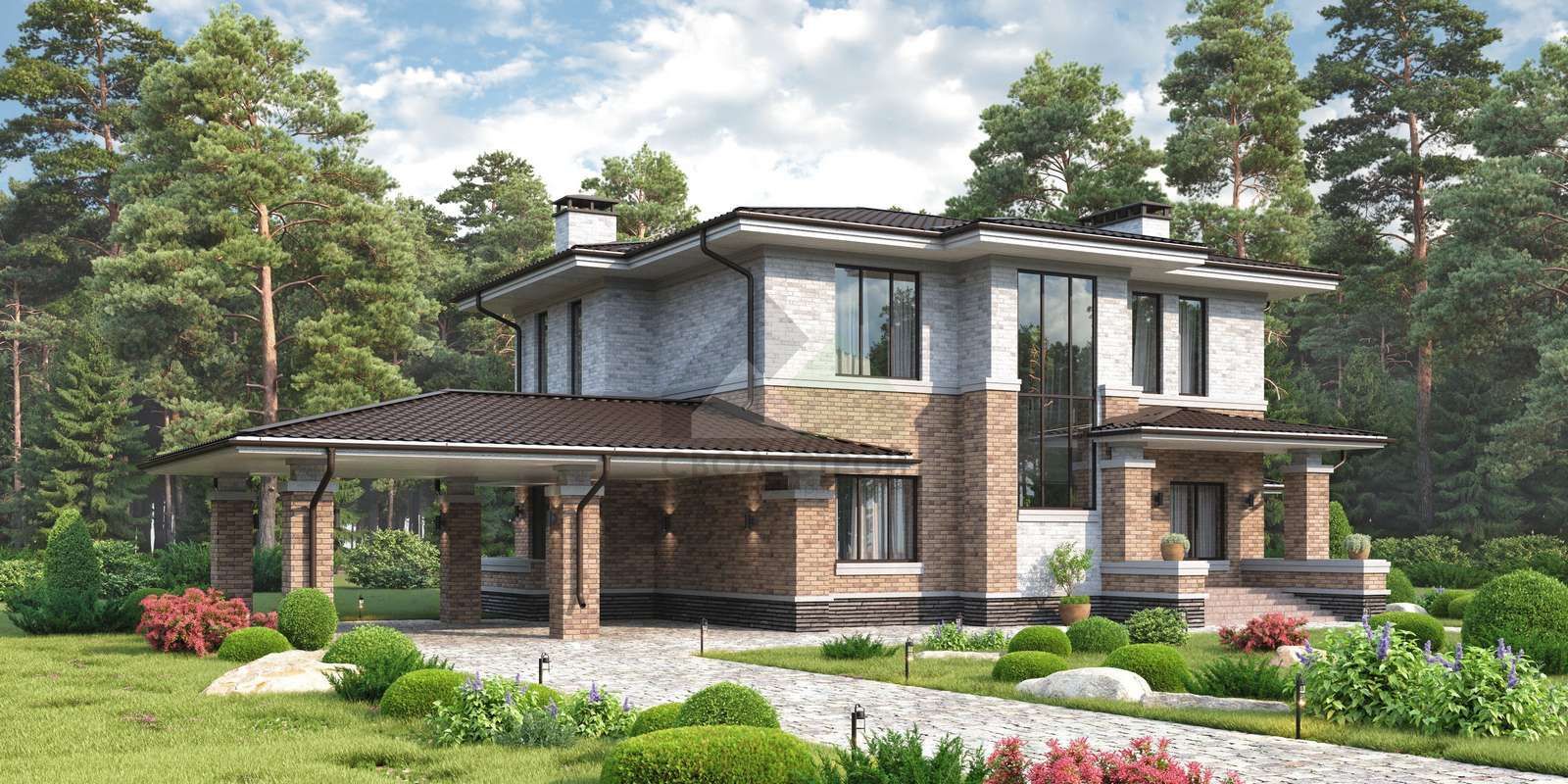 Дом из керамических блоков С-290 КЕ «Ромиро»