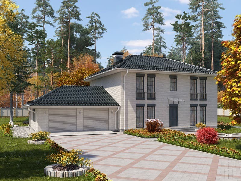 Проекты домов из газобетона Вилла 2 M под ключ