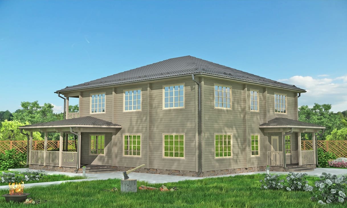 Двухэтажный дом 7 спален №350