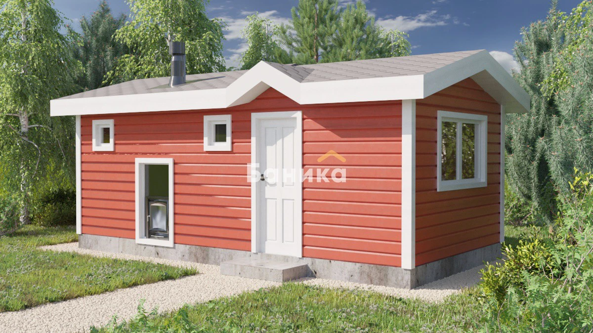 Каркасная баня «КБ-17