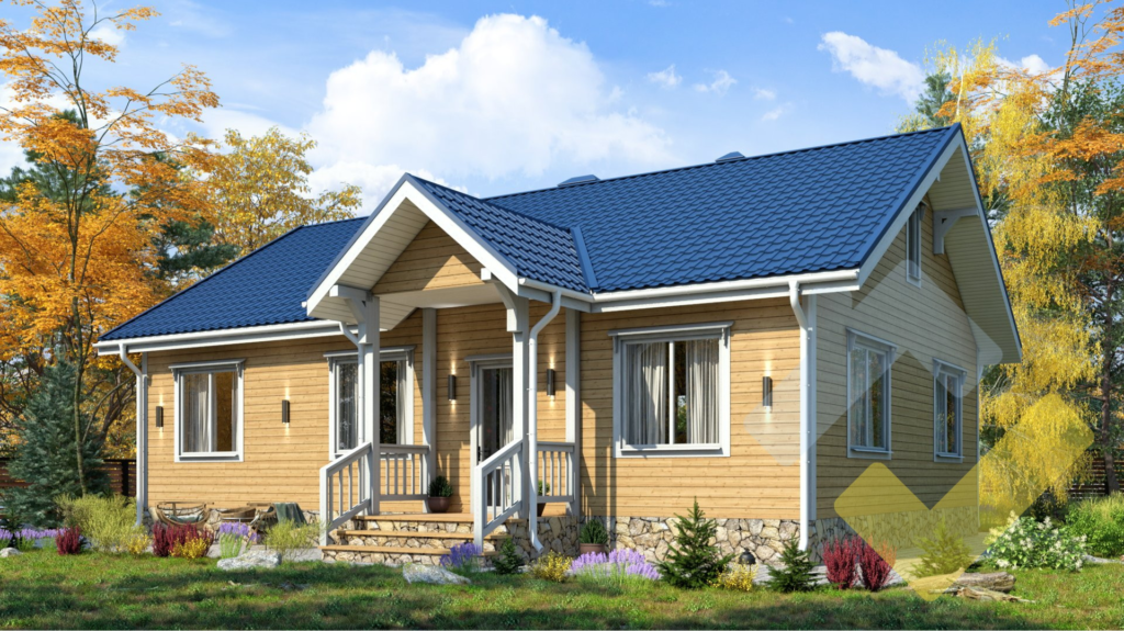 Строительство каркасного дома 13х10 "Элегия" под ключ