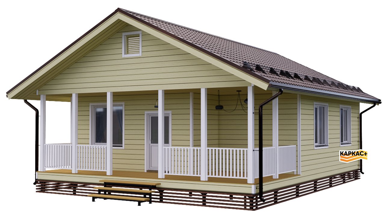 Проект каркасного дома КП-100