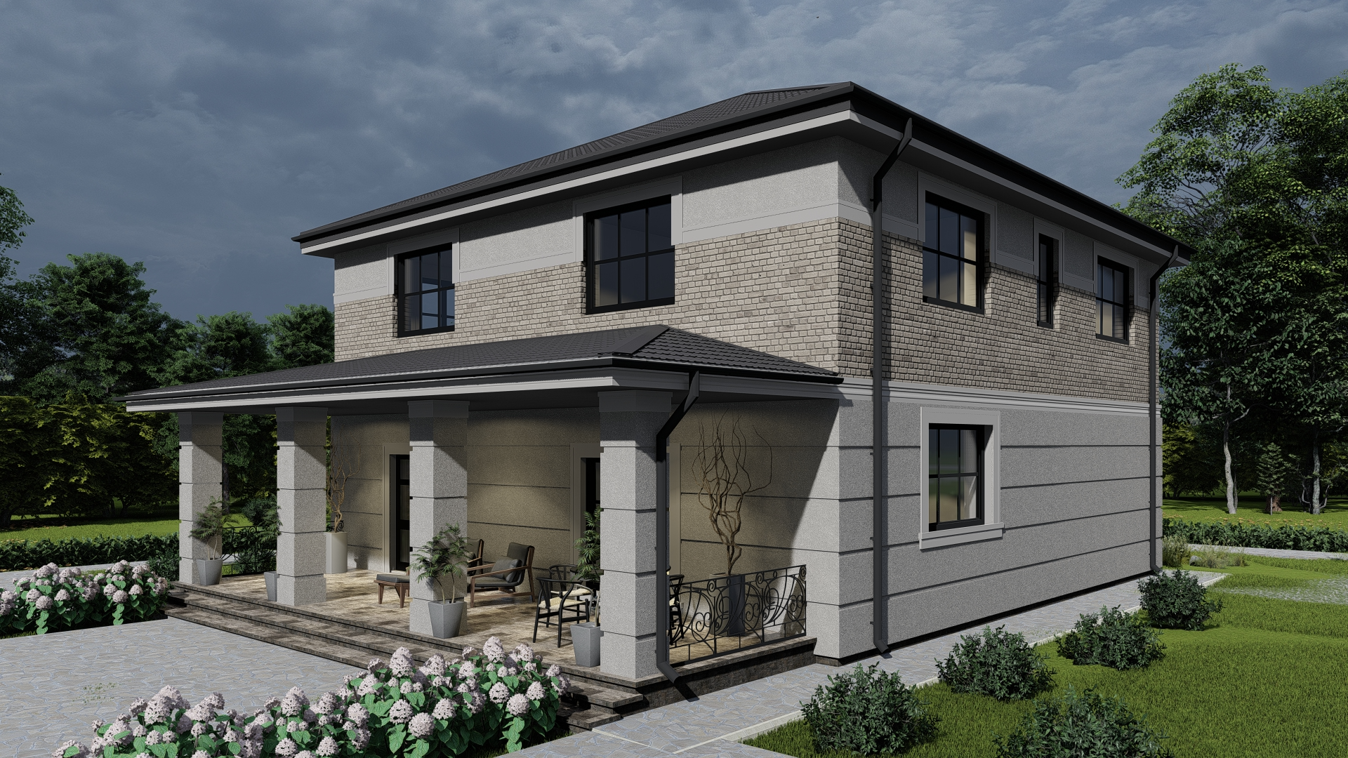 Дом по проекту «ЗС 44-17» - Золотое Сечение