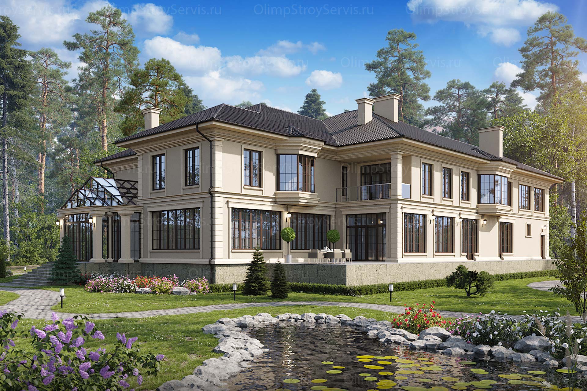 Роскошный дом в классическом стиле «Сарасота»