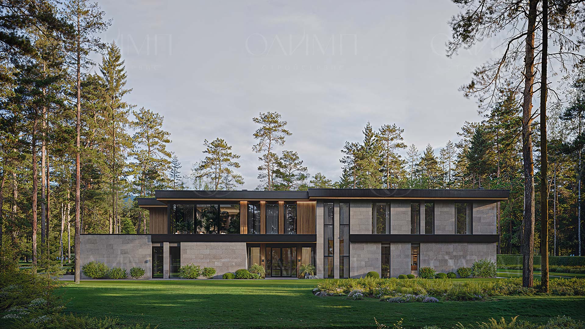 Современный двухэтажный дом «NORWOOD»