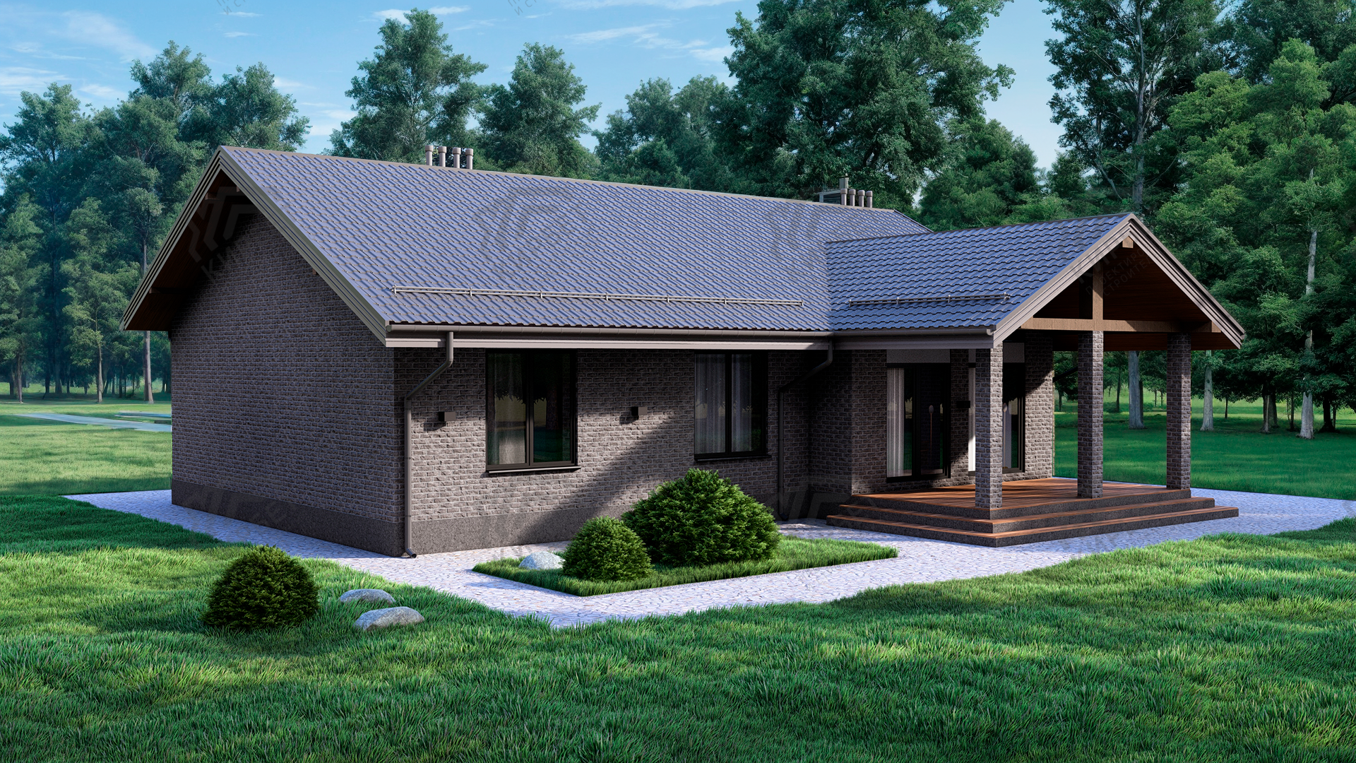 Проект дома из газоблоков 15х13 ГББ-136: цена 8596000 руб.