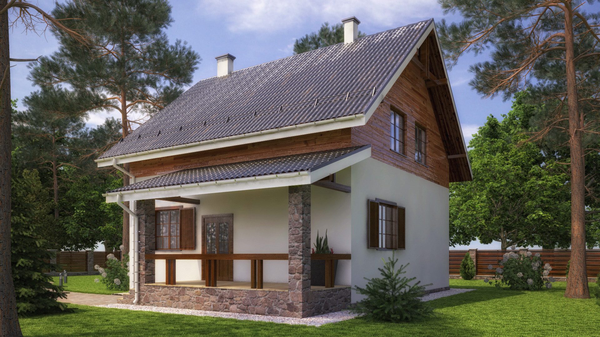 Дом по проекту «ЗС 19-17» - Золотое Сечение