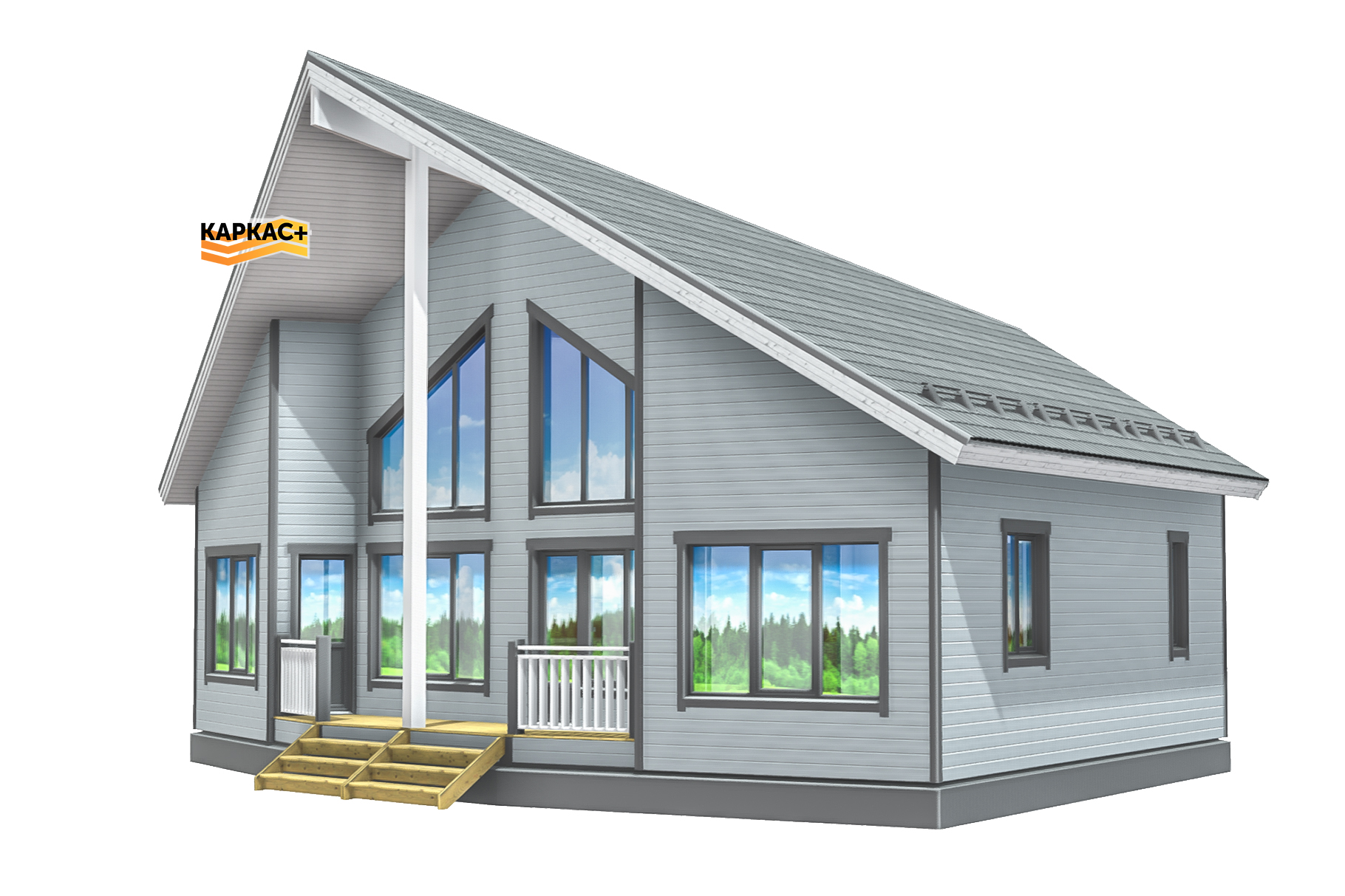 Проект каркасного дома КП-155