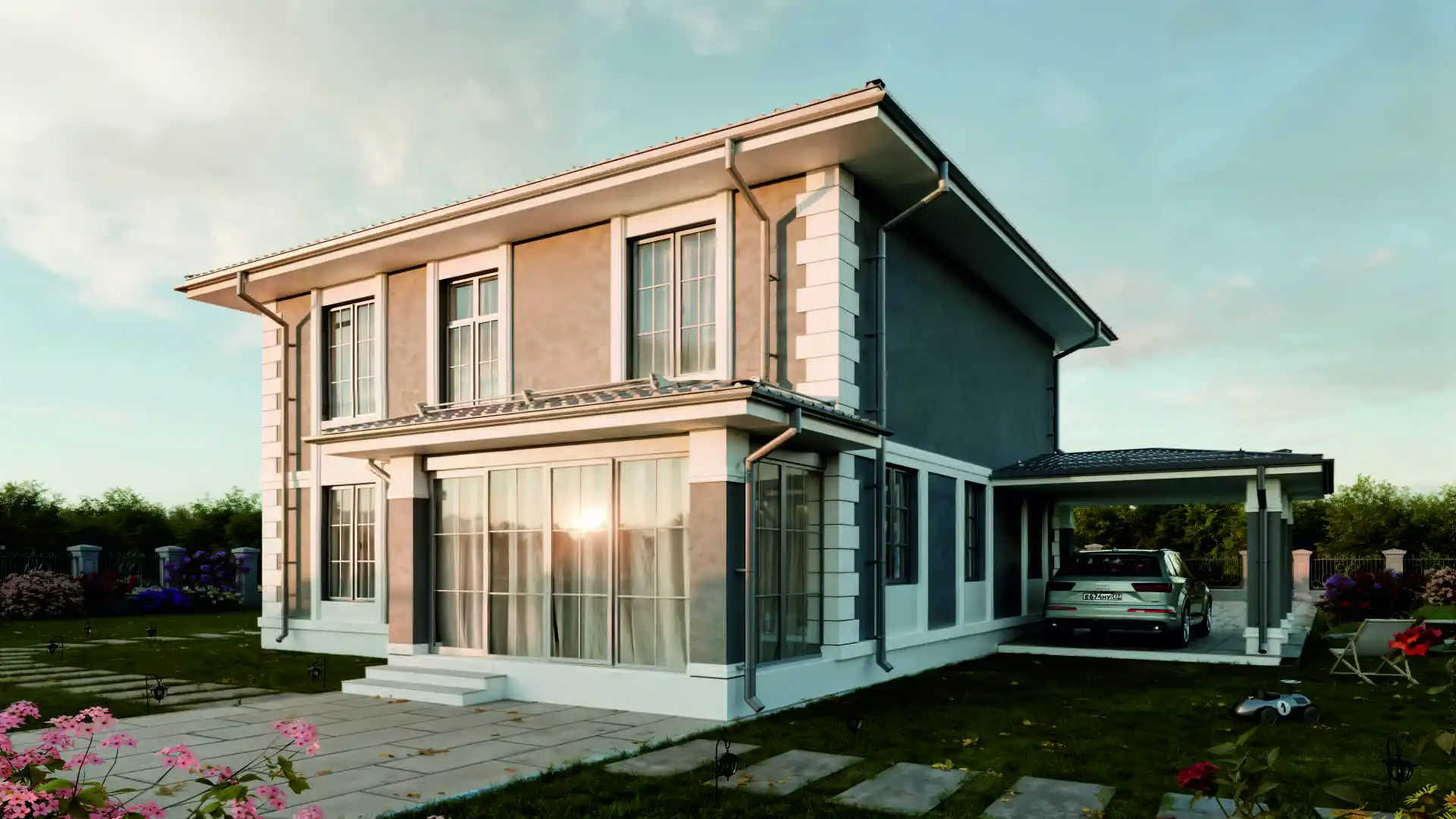 Дом по проекту «ЗС 229-24» - Золотое Сечение