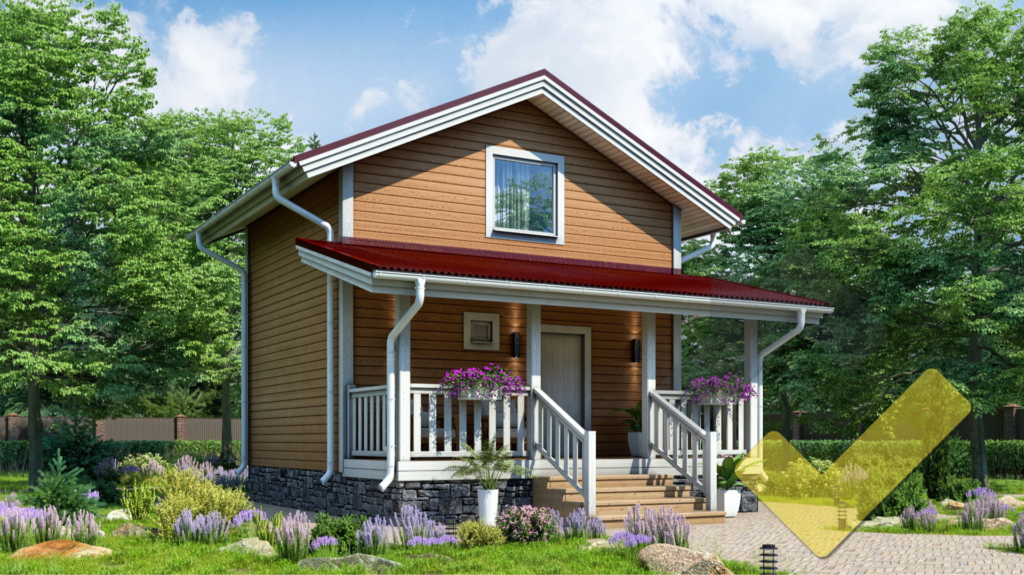 Строительство каркасной бани 7х6 "Кирбу" под ключ