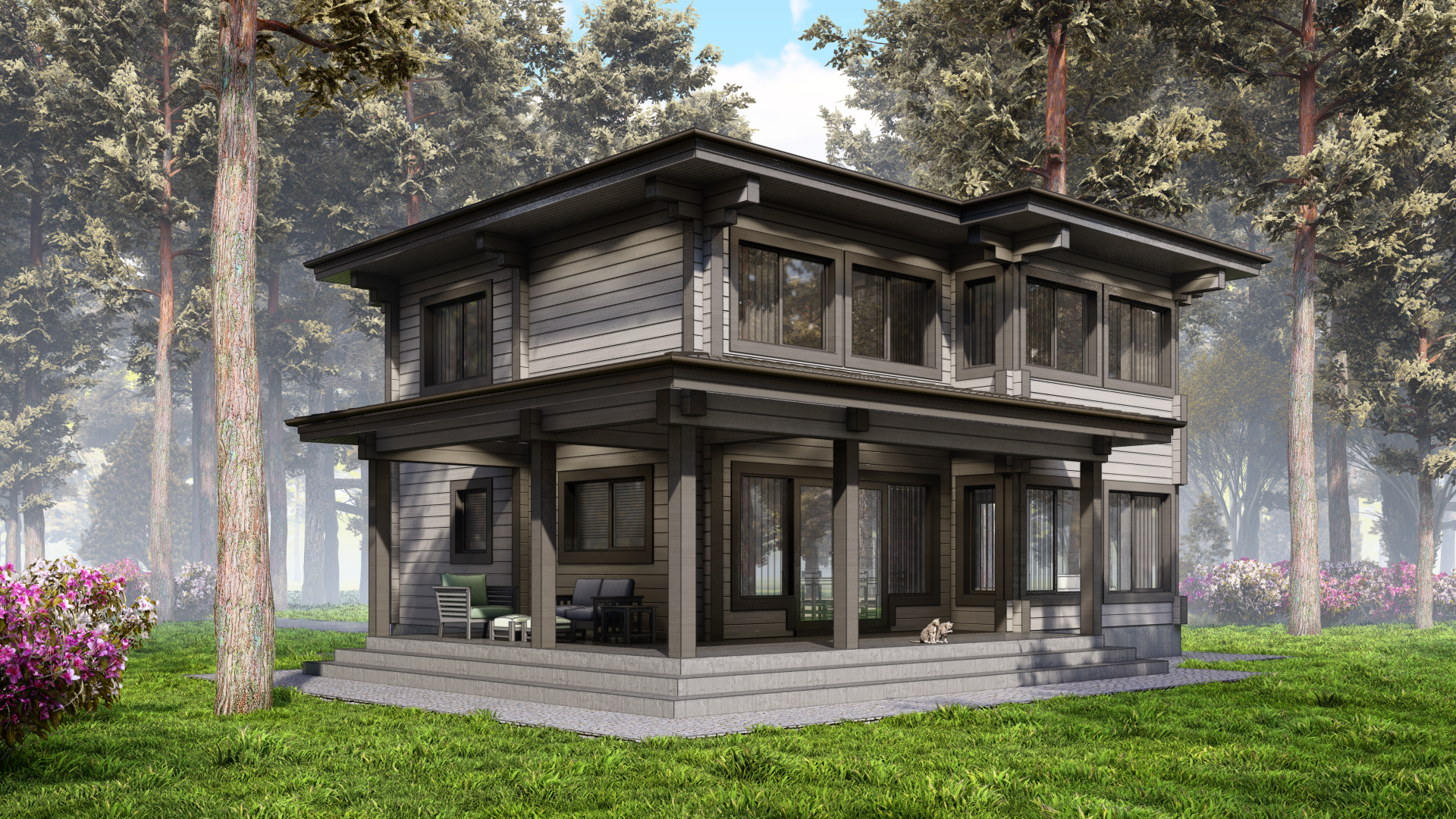 Дом из клееного бруса «Пикассо» | ЭкоТех