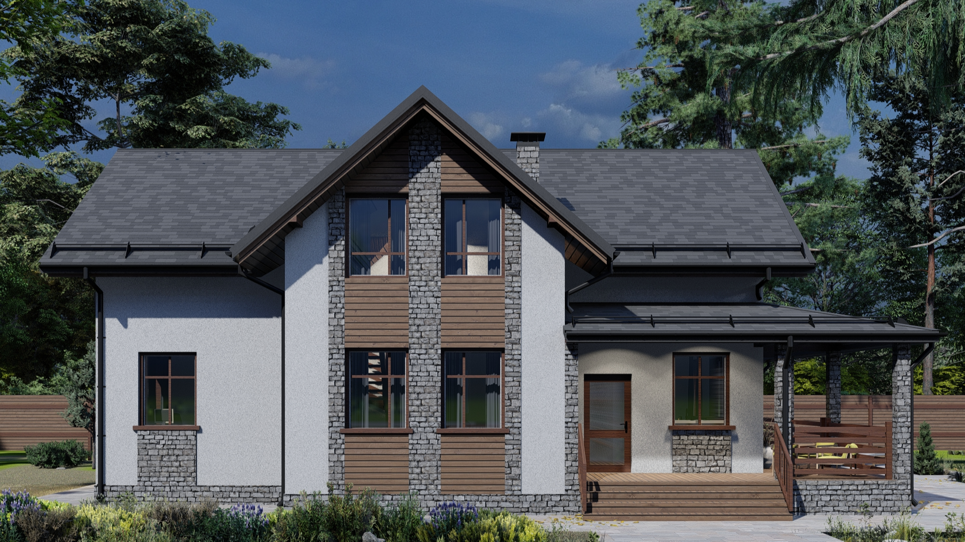 Дом по проекту «ЗС 27-16» - Золотое Сечение