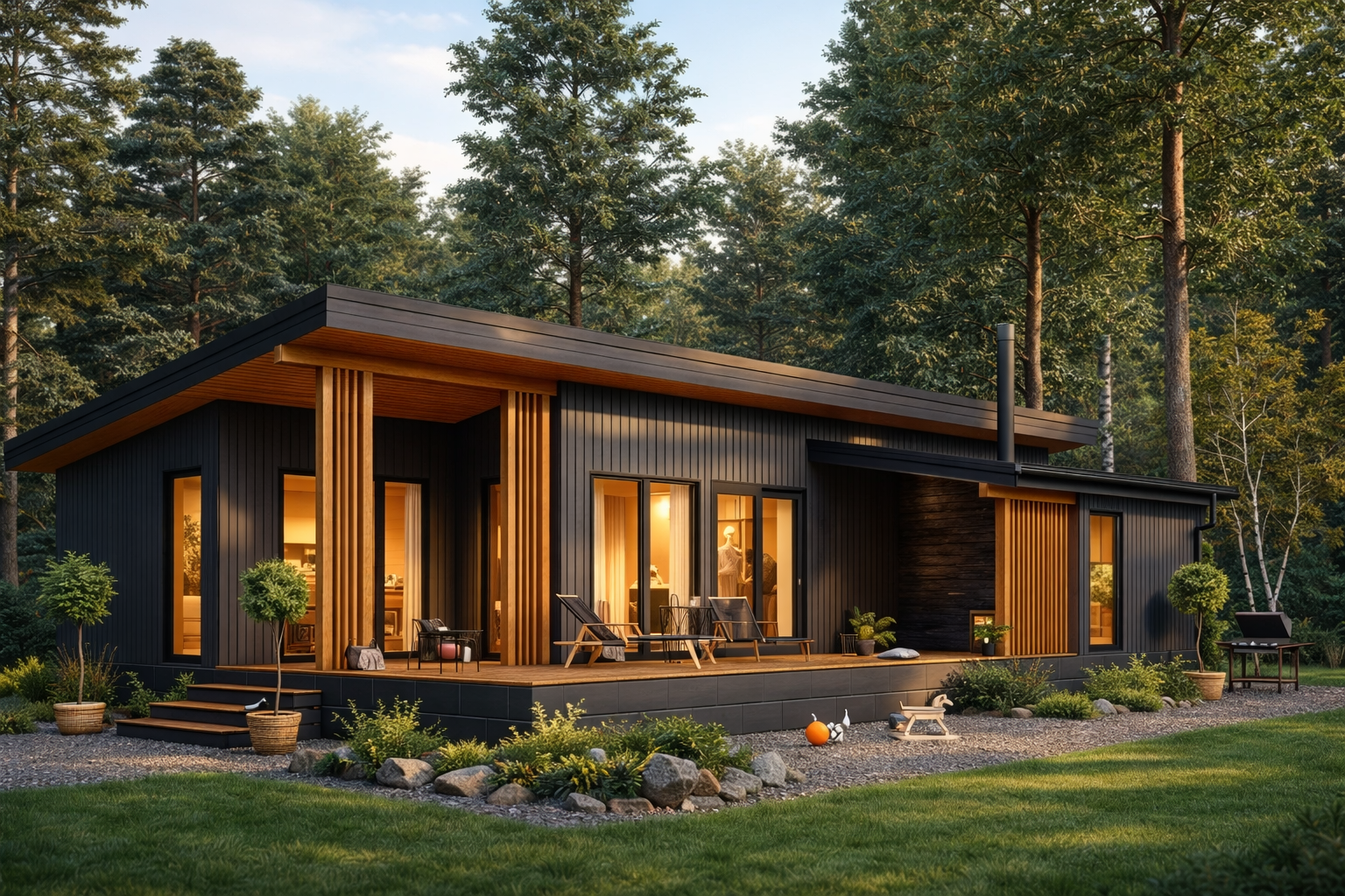 Каркасная баня «Липа» | ЭкоТех