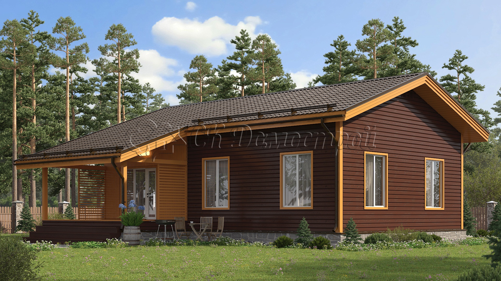 Дом «Григорьев» 8х12 м